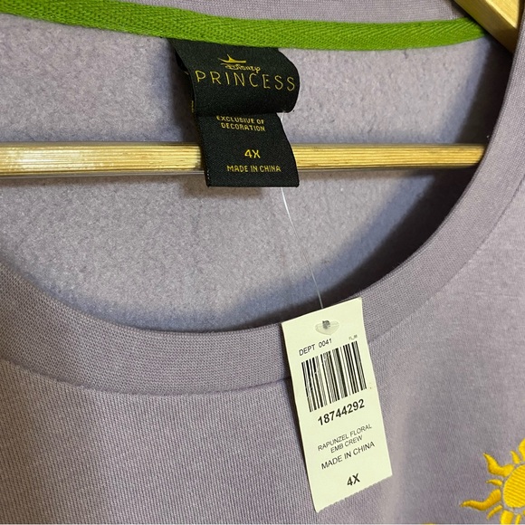 Rapunzel Tangled Embroider Lanterns Floral Sweater Disney Princess Women's 4XL - Picture 4 of 7